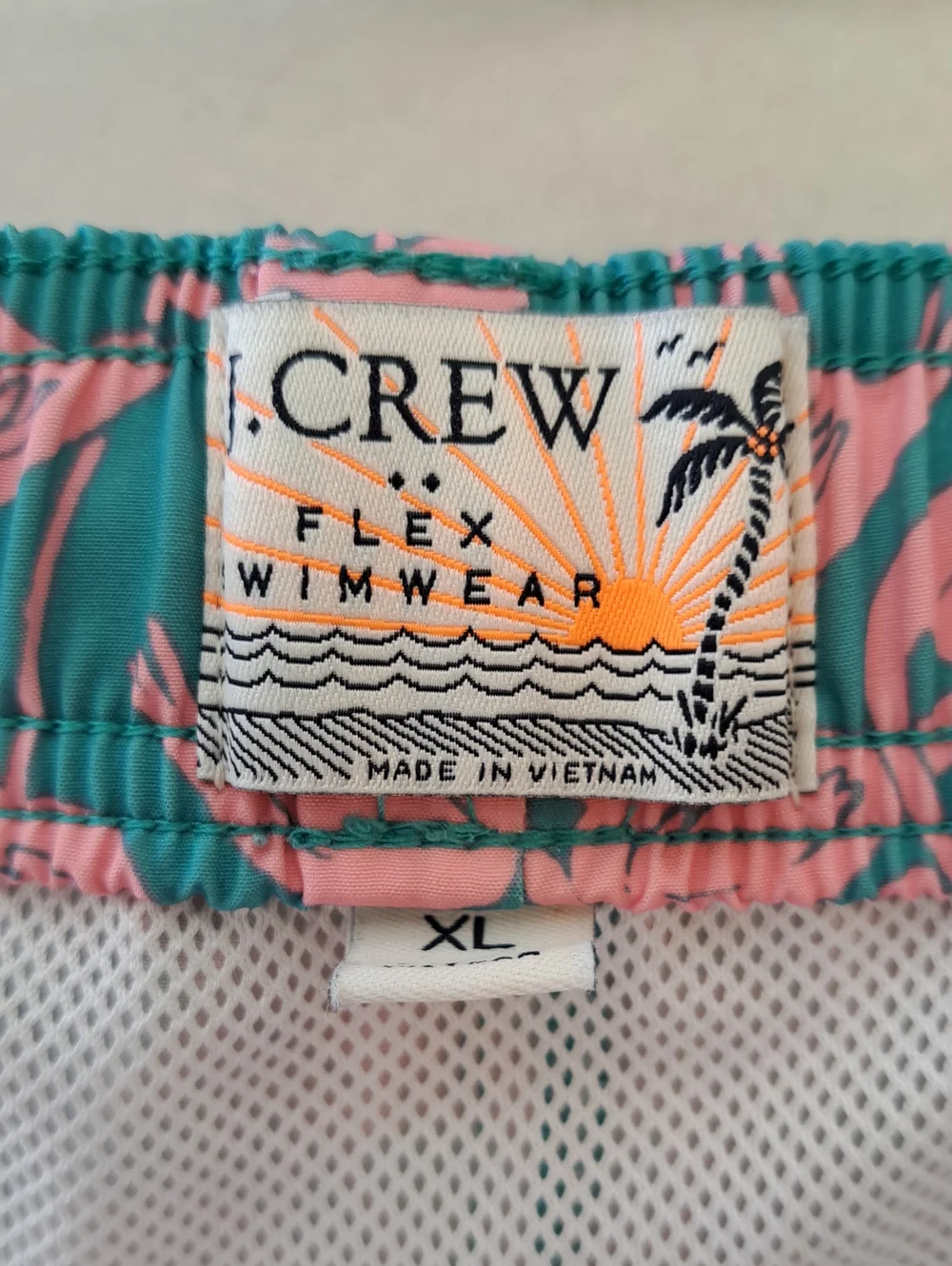 J.Crew Mens Pink Flamingo Print‎ Aqua Green 6